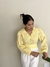 Cropped Crepe Bordado Jade - Amarelo