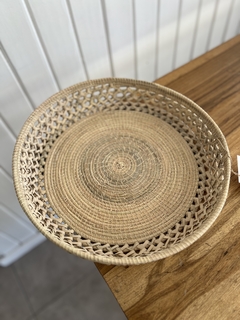 Bandeja tejida en palma 36 cm - comprar online