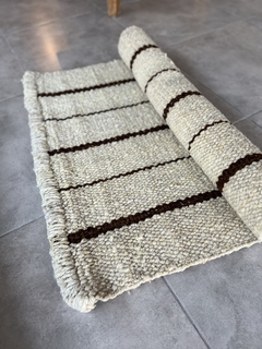 alfombra linea millma natural con rayas