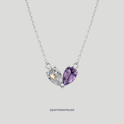 Colar Purple Light na internet