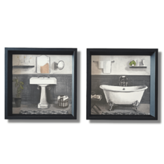 Quadros Lavabo Banheiro Pia Banheira Mosaico na internet