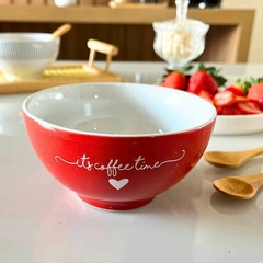 Imagem do Bowl Porcelana Vermelho L´Amour Tigela 440ml Vasilha Cumbuca