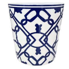 Cachepot Azulejo Português Azul Marinho Cachepôs Vasos Porcelana