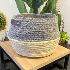 Cesta Cachepôs Bambu Mosso 22x28x19cm na internet
