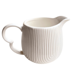 Jarra Cremeira Oasis Cerâmica Branca Textura 350 ml Hauskraft na internet