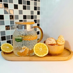 Jarra de Vidro Clívia 1 L Borossilicato Suco Agua Aromatizada na internet