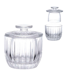 Manteigueira Francesa Melina Vidro Canelado 150ml