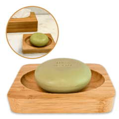 Saboneteira Bambu Pia Sustentável EcoKitchen Porta Sabonete