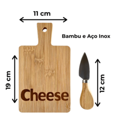 Mini Jogo de Tabua com Faca para Queijo Bambu - loja online