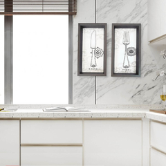 Quadros Decorativos Talheres Provençal Garfo Faca Cinza Cozinha Espaço Gourmet na internet