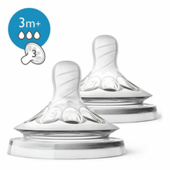 AVENT 043/27 TETINAS 2.0 NATURAL X2 FLUIR MEDIO (3M+)