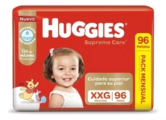 HUGGIES NATURAL CARE PACK MENSUAL XG 1x100 | XXG 1x96 | XXXG 1x92 | - comprar online