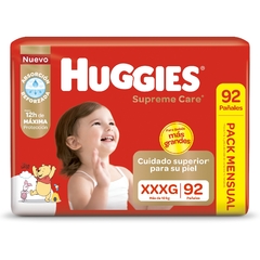 HUGGIES NATURAL CARE PACK MENSUAL XG 1x100 | XXG 1x96 | XXXG 1x92 | en internet