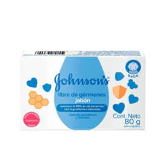 JOHNSONS JABON LIBRE DE GERMENES X 80g