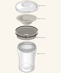 NUK VASO EVOLUTION MAGIC CUP CON BORDE 360º 230ML