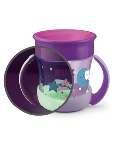 NUK VASO EVOLUTION MINI MAGIC CUP CON BORDE 360º LUMINOSO 160ML