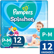 PAMPERS SPLASHERS P-M x12/M-Gx11/XGx10