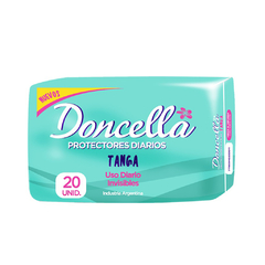 DONCELLA PROTECTOR DIARIO TANGA SIN PERFUME x20