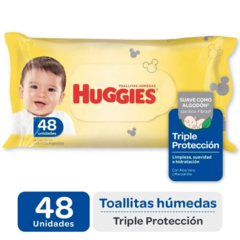 HUGGIES TOALLITAS HÚMEDAS TRIPLE PROTECCION x48 