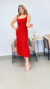 VESTIDO TRICÔ CARMEN VERMELHO - comprar online