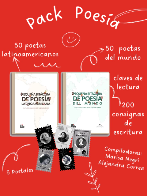 Pack Bitácoras de Poesía x 2 y Postales de regalo con envío incluido