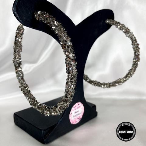 Argolas baddie prata (BIJUTERIA)