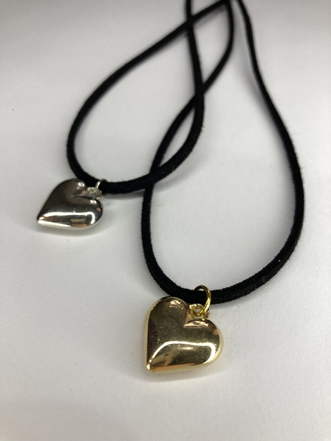 Colar Love New (prata/dourado)