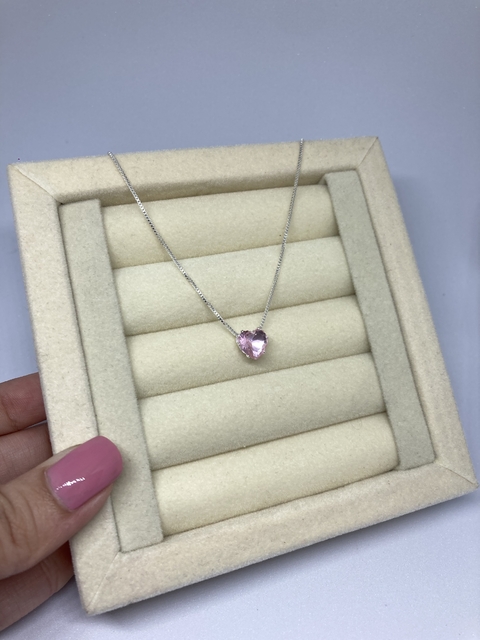 Colar Heart Pink