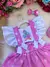 Romper/Vestido Princesa Belli Galinha Pintadinha Rosa - comprar online