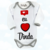 BODY FRASE EU AMO DINDA MANGA LONGA - comprar online