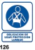 Cartel Seguridad Linea Obligación 40 X 45 - Alto Impacto 0.8 Mm - D&G Seguridad Industrial