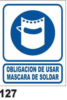 Imagen de Cartel Seguridad Linea Obligación 22 X 28 - Alto Impacto 0.8 Mm