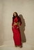 VESTIDO LONGO GOLA ALTA LUIZA