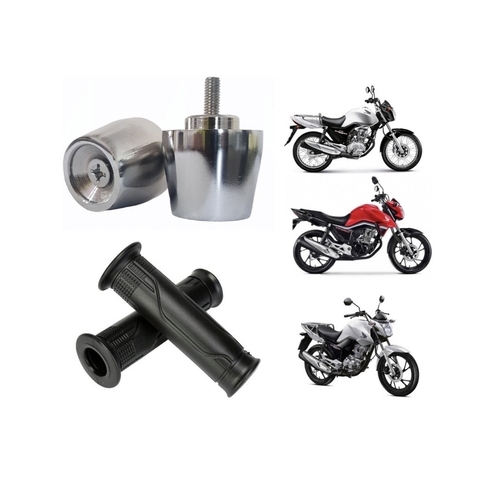 Par Peso De Guidão Pcx + Par Manopla Cargo 160