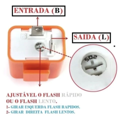 RELE DE PISCA DE LED AJUSTAVEL na internet