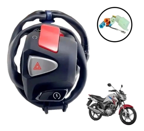 PUNHO CB 500 COM PISCA ALERTA E CORTA CORRENTE