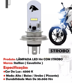 LAMPADA DE LED FAROL STROBO (Função piscar) no - comprar online