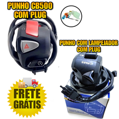 KIT PUNHO CB 500 + PUNHO XRE LAMPEJADOR FRETE GRATIS