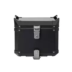 BAU ALUMINIO PRETO + BRINDE BASE PARA "XRE, SAHARA, BROS 160, XRE 190"