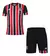 Conjunto infantil São Paulo Away- Kit infantil São Paulo 2024 Vermelho e Preto- Camisa e Shorts infantil São Paulo II 2024- Novo uniforme infantil São Paulo 2024- Camisa Lucas Moura São Paulo Vermelho , Preto e Branco- Camisa Luciano 10 São Paulo listrada