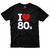 Camiseta Masculino Eu Amo Anos 80 Década