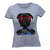 Camiseta Feminina Pet Super Pug Cachorro Com Óculos