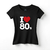 Camiseta Feminina Eu Amo Anos Oitenta 80 Década