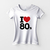 Camiseta Feminina Eu Amo Anos Oitenta 80 Década - loja online