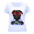 Camiseta Feminina Pet Super Pug Cachorro Com Óculos na internet