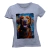 Camiseta Feminina Cão Cachorro Pet Aquarela Dog