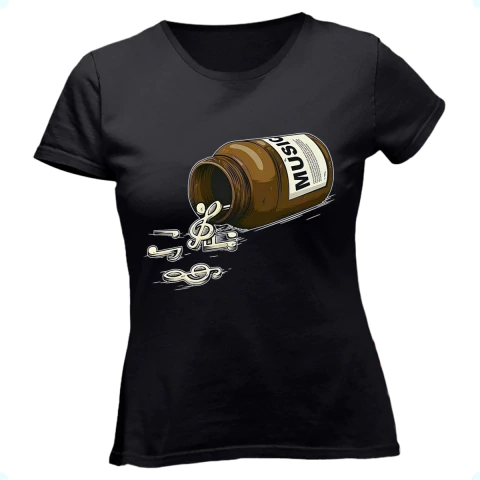 Camiseta Feminina Música É Remédio