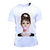 Camiseta Masculina Audrey Hepburn Atriz Cinema Diva