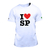 Camiseta Masculina Eu Amo São Paulo Sp Love Brasil - loja online