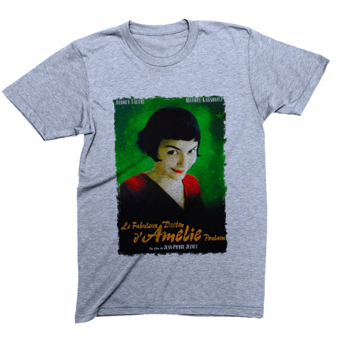 Camiseta Masculina Amelie Estilosa Filme Clássico